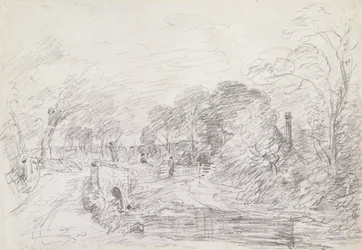 Un pont près de Salisbury Court, vers 1829